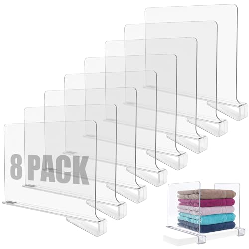 CYEER 8 PCS Shelf Dividers