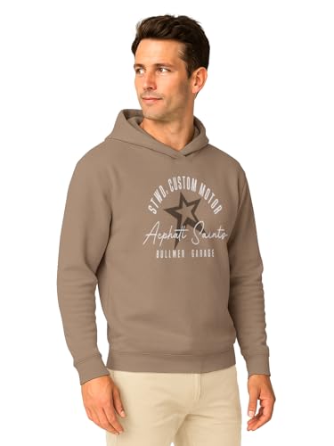 Image of BULLMER Trendy Cotton Blend Sweatshirt for Men | Stylish Full Sleeve Mens Sweatshirts & Hoodies for Winter Wear