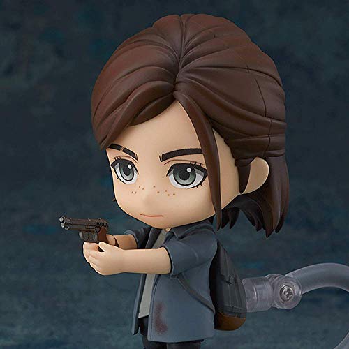 Jjrppff Q Version Ellie Figure, 3.9 Inches The Last Of Us Part Ii Character Model, Multiple Accessories Included, Joint Movement Nendoroid, Pvc Material Game Girl Figma (For Gift Collection) #TOP3
