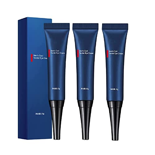 VEZE Men's Awaken Peptide Lifting Eye Gel, Men's Awaken Peptide Lifting Eye Gel, Awaken Peptide Depuffing Eye Gel, Open Eyes Peptide Lifting Eye Gel, Men's Cool and Tender Firming Eye Cream (3PC)
