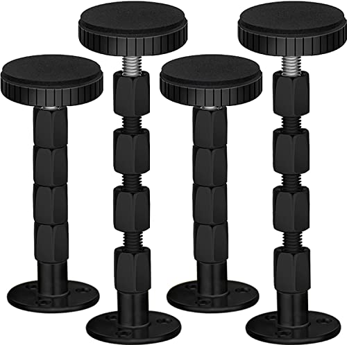 Adjustable Threaded Headboard Stoppers/Bumper Against Wall, 4 Pack Behind Bed Frame Protector...