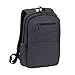 Produktbild Rivacase wasserfester Laptop-Rucksack mit einem Fach für Notebook bis 15,6 Zoll und Tablet bis 10,1 Zoll  dank Trolley-Gurt perfekt als Reiserucksack  Laptoprucksack aus Polyester / (Schwarz)