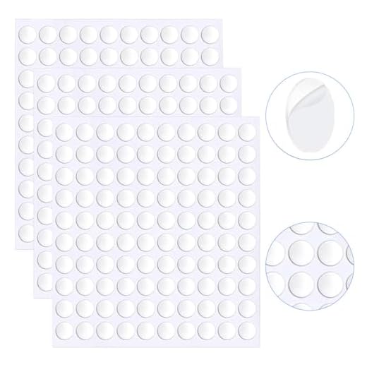300 Piezas adhesivo doble cara, 10mm Puntos Adhesivos Doble Cara, Transparente Redondo cinta adhesiva doble cara, para Decoraciones de Fiesta, Arte de Bricolaje, Decoración del Hogar