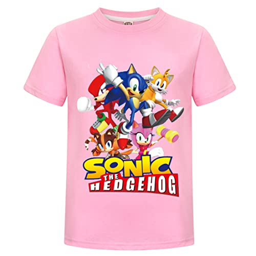 Sonic The Hedgehog Camiseta de algodón Youtube Jóvenes Niños Niños, Niñas Personajes del Juego...