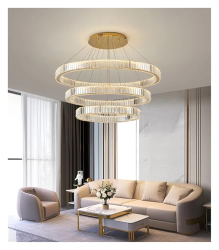 KLXSIVU Lámparas Colgantes, lámpara de araña de Cristal de Lujo para salón, lámpara Colgante para Comedor, lámpara de Techo, iluminación Interior