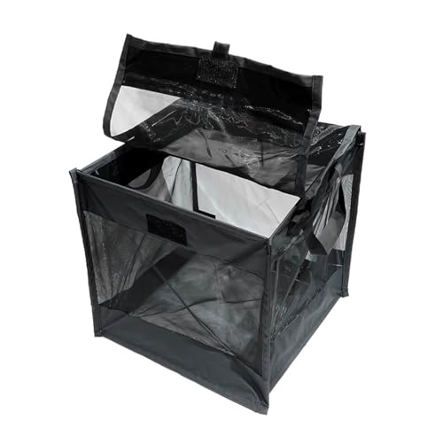 Contenedor de reciclaje para jardin exterior con soporte plegable de gran capacidad