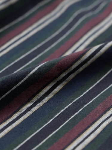 Image of The Souled Store Striped Shirt: Amazonia Men and Boys Long Sleeve Spread Collar Cotton Lightweight Easy to Style Everyday Office Wear Casual Relaxed Shirt