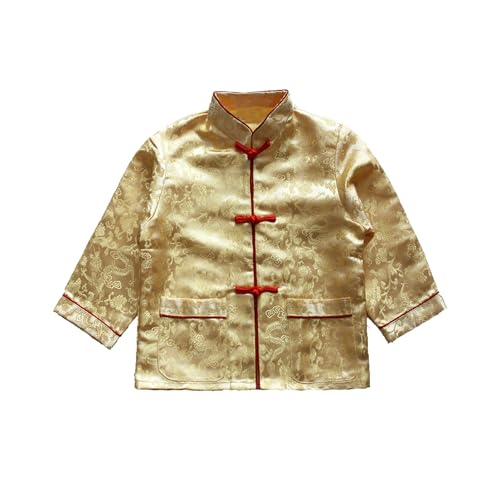 Boys Chinese New Year Traditonal Jacket Dragon Pattern Spring Festival Cardigan