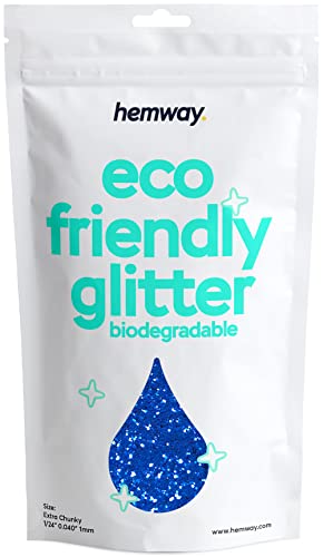 Eco Friendly Biodegradable Glitter, Sapphire Blue, Extra Chunky (1/24" 0.040" 1mm)
