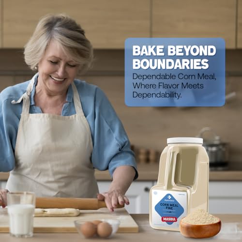 Dependable Food Yellow Cornmeal, Fine, 7 lb. Bulk Jug, Ground, No Additives, Kosher, Dry Milled Granulated Yellow Cornmeal, Perfect for Cornbread, Muffins, Polenta & Baking - Image 3