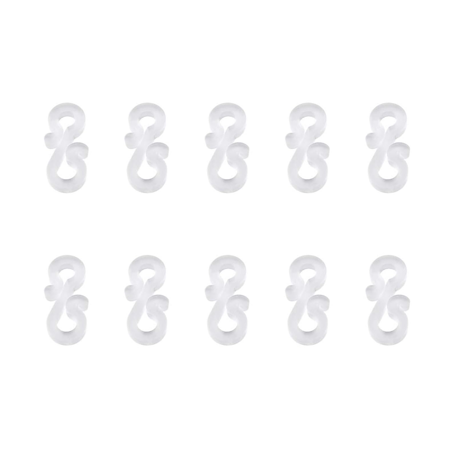 BAYNOPURIN Outdoor Light Hook 10-100Pcs Christmas Light Clips Gutter Hanger Hooks S for Hanging Outdoor String Lights Rope Xmas Tree Decoration(10Pcs)