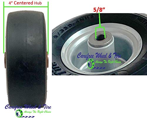 Amazon.com: 9/3.50-4 Wheel and Tire Assembly, 4.0″ Centered Hub, 5