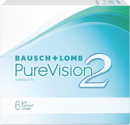 PureVision 2 HD Lenti a Contatto Correttive Mensili, 6 Lenti, BC 8.6 mm, DIA 14 mm, -5.0 Diopt