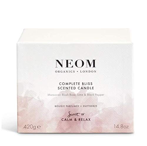 NEOM-Complete-Bliss-Scented-Candle-3-Wick-Blush-Rose-Lime-Black-Pepper-Essential-Oil-Aromatherapy-Candle-Scent-to-De-Stress NEOM Complete Bliss Scented Candle 3 Wick Blush Rose Lime Black Pepper Essential Oil Aromatherapy Candle Scent to De Stress