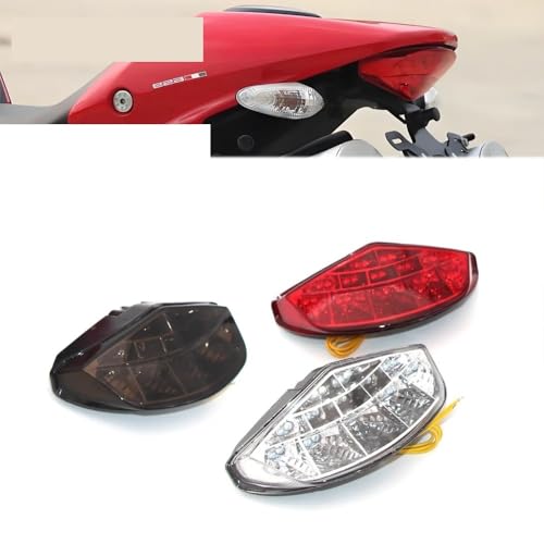 Feu stop motocyclette LED Monster 696 clignotants dynamiques intégrés - 3