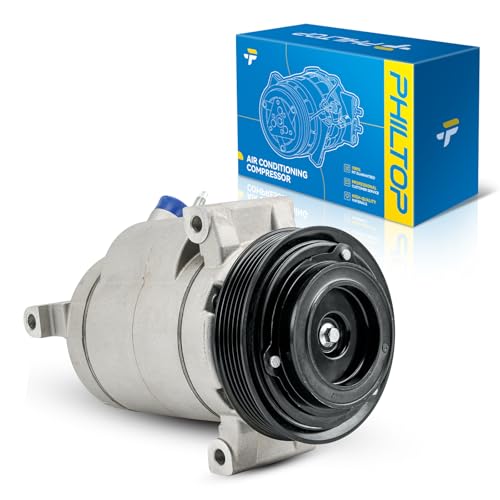 Image of PHILTOP 68680 AC Compressor with Clutch Fit for Chevy Equinox 2010-2011 2.4L, Terrain 2010-2011 2015 2.4L, Air Conditioning Compressor