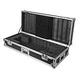 Sound Town Plywood 49-Note Keyboard ATA Flight Case, with Recessed Handles and Latches, High-density Foam Interior (STRC-KB49W)