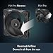 ARCTIC P14 Pro Reverse – 140 mm Premium Fan with Reverse Airflow, PWM Fan with Y Cable Splitter, 400-2650 RPM, 0 RPM <5% PWM, hydrodynamic Bearing, 4-Pin - Black