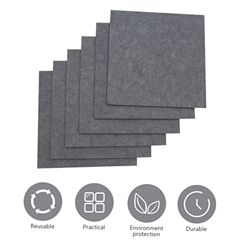 6Pcs Felt Panel Board 30x30cm Tratamiento Acústico para Grabación miniatura 7