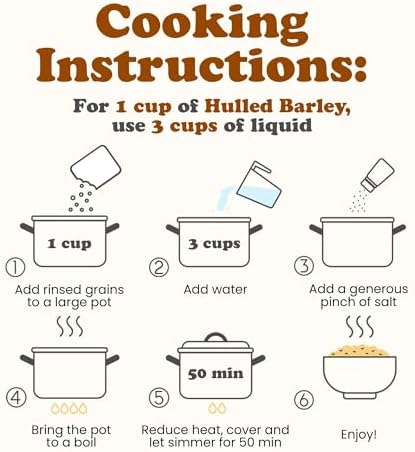 Food to Live Organic Hulled Barley, 2 Pounds – Non-GMO, 100% Whole Grain, Kosher, Vegan, Bulk. Suited for Home Brewing, Grinding. High in Fiber. Great for Chili, Hot Cereal, Salads, Soup.