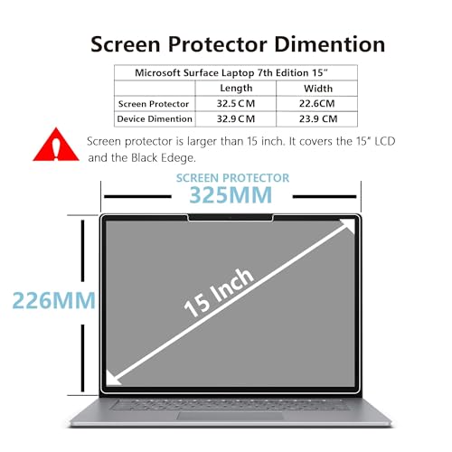 Écran Surface Laptop 7 15 rayé ? Solution verre trempé anti-choc 9H