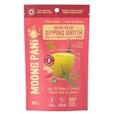 MOONG PANI Plan-based Mung Bean Vegetable Sipping Broth Powder (Spicy Cayenne Chili Pepper & Turmeric), Gluten Free & Vegan Soup, High Fiber & Protein, Intermittent Fasting, Ayurvedic, 9 Servings