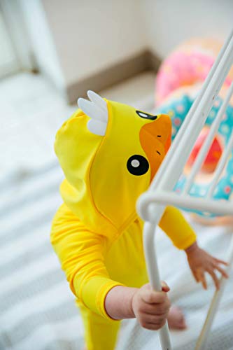 Image of VAENAIT BABY Girls One-Piece Swimsuit, UPF 50+ Long Sleeve Rash Guard, Ruffle Swimwear Infant & Toddler for 0-2 Years