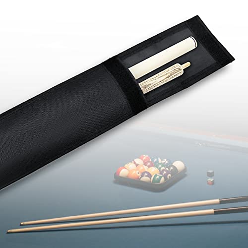 yuntop 1 Pcs Black Color Pool Stick Carrying Cue Case Bag, Snooker Billiard Stick Rod Storage Carrying Bag for Protecting the 1/2 Billiard Stick