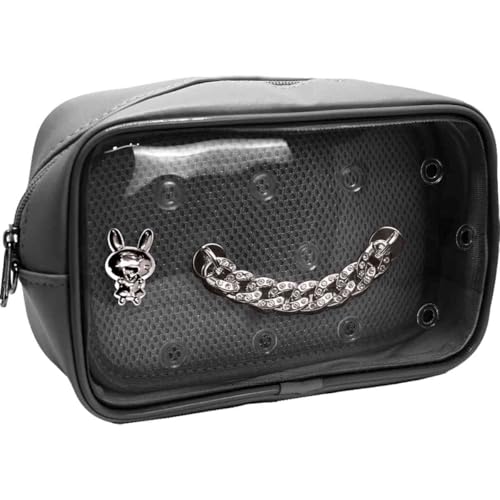 Estojo Box, Obi do Brasil, Itabag, com Pin e Corrente, Preto