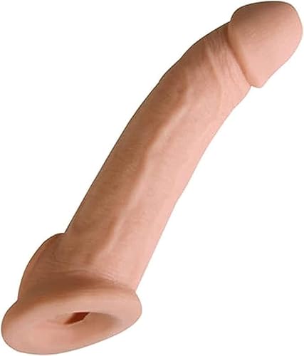 Newly Bigger Realistic Sleeve Extender Sheath for Men Extender Enlarger Extension Cook Enhancer Ball Stretch Sleeve Girth Best Gift (Flesh, 8.7 inch)