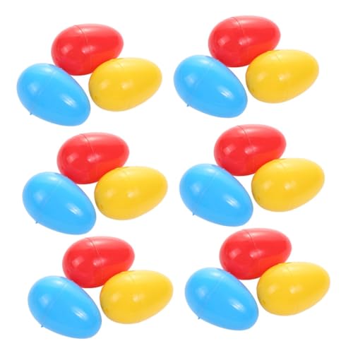 iplusmile 50Piezas Huevos de Pascua Plásticos Vacíos Decoración y Pequeños Color Aleatorio