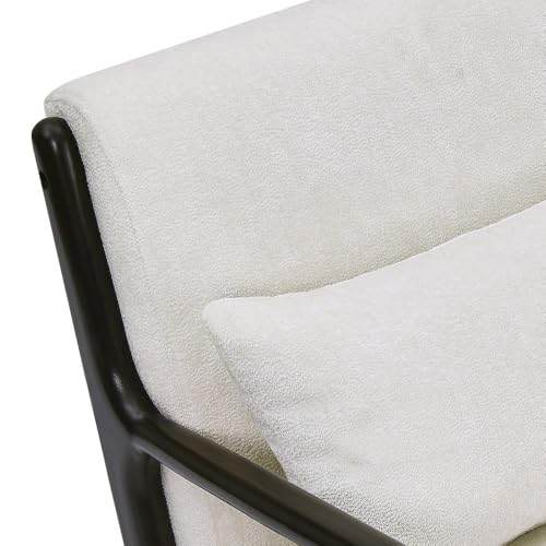Sillón con cojín lumbar removible Negro miniatura 5