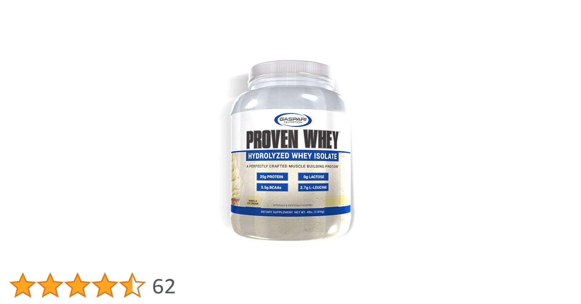 ギャスパリ  プロテイン Amazon.com: Gaspari Nutrition Proven Whey, 100% Hydrolyzed