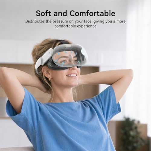 Image of AMVR Upgraded Comfort Face Cover Pad Facial Interface Compatible with Meta /Oculus Quest 3 Accessories, with Knob Adjustable, with PU Face Cushion and Breathable Ice Silk Cotton