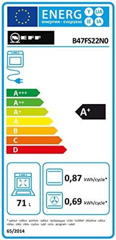 Neff BFS 4722 N MC Forno elettrico 71 L 3650 W Acciaio inossidabile A+ :  Amazon.it: Grandi elettrodomestici