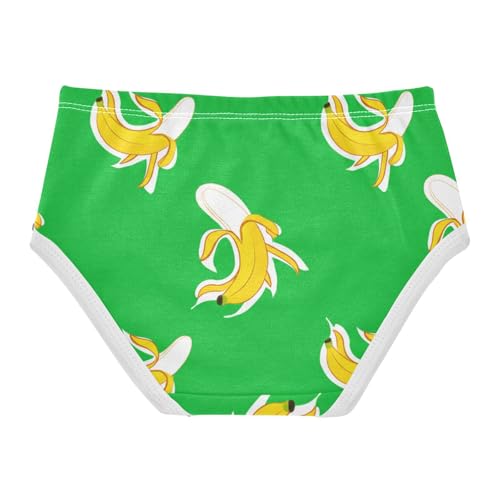 Cute Banana Green Girls Panties, Toddler Girl Briefs, Cotton Underwear for Girls, 2–8 Years2