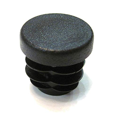 Image of 3 /4 Inch Round Plastic End Cap (for Hole Size from 9 /16 to 5 /8 inches), Furniture Finishing Plug (Black, 16pcs)