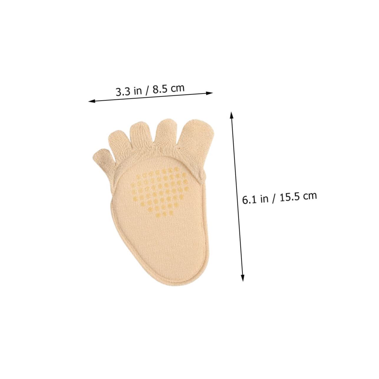 GALPADA Moisture Absorbing Half Socks for Women Thick No Show Socks Toe Separation Comfortable and Non-skid