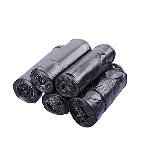 Yworld Vuilniszakken, 4 Gallon Medium Handvat Keuken Vuilniszakken, 15 Liter Duurzame Multipurpose Dagelijks Gebruik Vuilnisbakken voor Badkamer, Slaapkamer, Thuis, Office Vuilnisbakken 100 Tellen (Zwart)