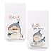 OJMFHEGEE Shark Kids Bathroom Hand Towels 16x24 Inch Set of 2, Shark Bathroom Decor, Coastal Marine Animal Decorative Hand Towels for Boys Girls Bath Room Washroom Restroom