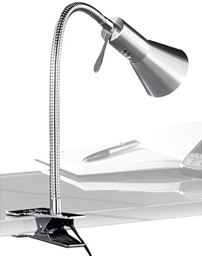 Preisvergleich Produktbild Honsel Leuchten 82691 Honsel Klemmleuchte aluminiumfarbig / chrom