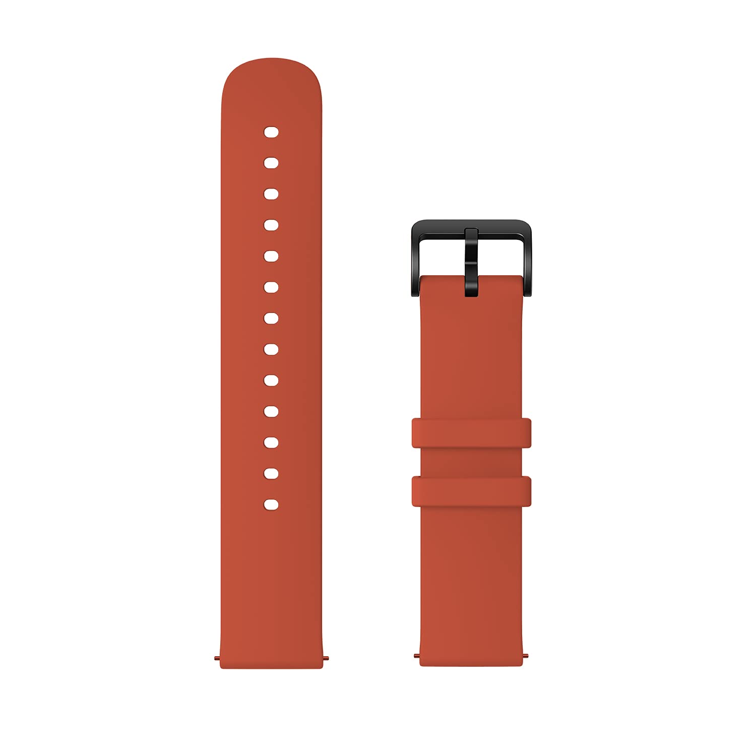 Amazfit Zepp 20mm Soft Silicon Fluorubber Strap for Compatible with Amazfit BIP U PRO / BIP U / GTS 2 Mini / GTS 2 / GTS 2e / NEO / BIP S / BIP S lite (Coral Orange)