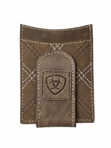 ARIAT Men's Cross Stitch Bifold Money Clip