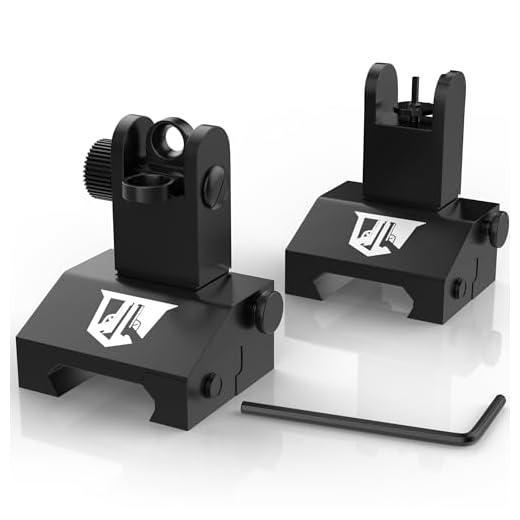 OZARK ARMAMENT Flip Up Backup Battle Sights Picatinny Mount Flat-top Upper Co-Witness Iron Sights BUIS