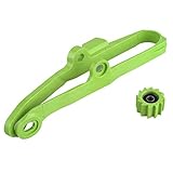 Der robuste, formgepresste Kettenschieber aus Kunststoff verbessert die Lebensdauer