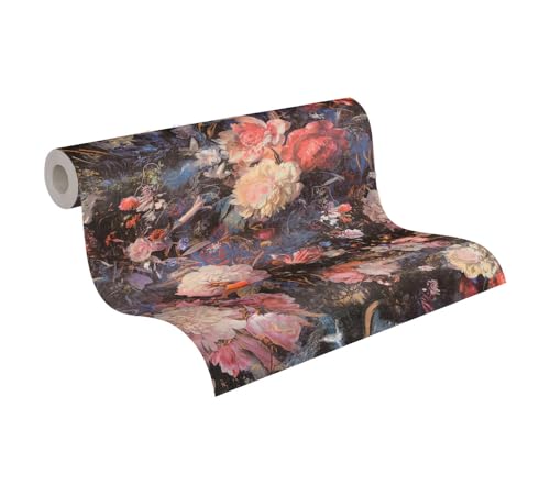 A.S. Création Blumentapete Bunt Rot THE BOS 388211 Vliestapete Tapete Floral 10,05 m x 0,53 m Made in Germany