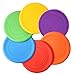 TEESUN Frisbee Kids Flying Disc Toy Outdoor Playing Lawn Game Disk Flyer Frisbee for Kindergarten Teaching Soft Silicone Colorful 6 Pack Bulk Set