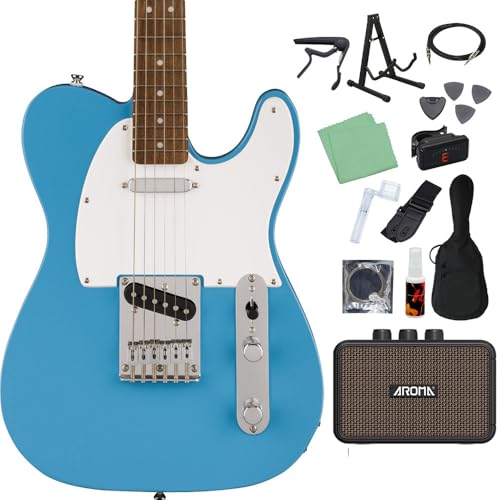 Squier by Fender SONIC TELECASTER California Blue エレキギター初心者14点セット【充電式ミニアンプ付き】 テレキャスター スクワイヤー/スクワイア