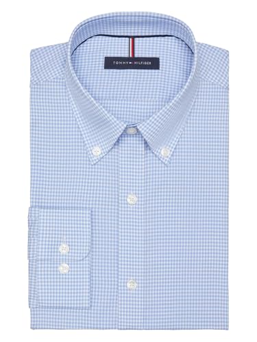 Tommy Hilfiger Mens Slim Fit Non Iron Gingham Dress Shirt product thumbnail 7