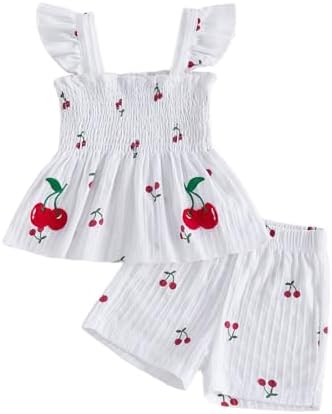 Thorn Tree Infant Girl Clothes Baby Outfits Sleeveless Strap Dres...